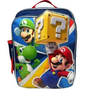 Nintendo Super Mario Video Game Reusable Insulated Lunch Bag Tote NEW